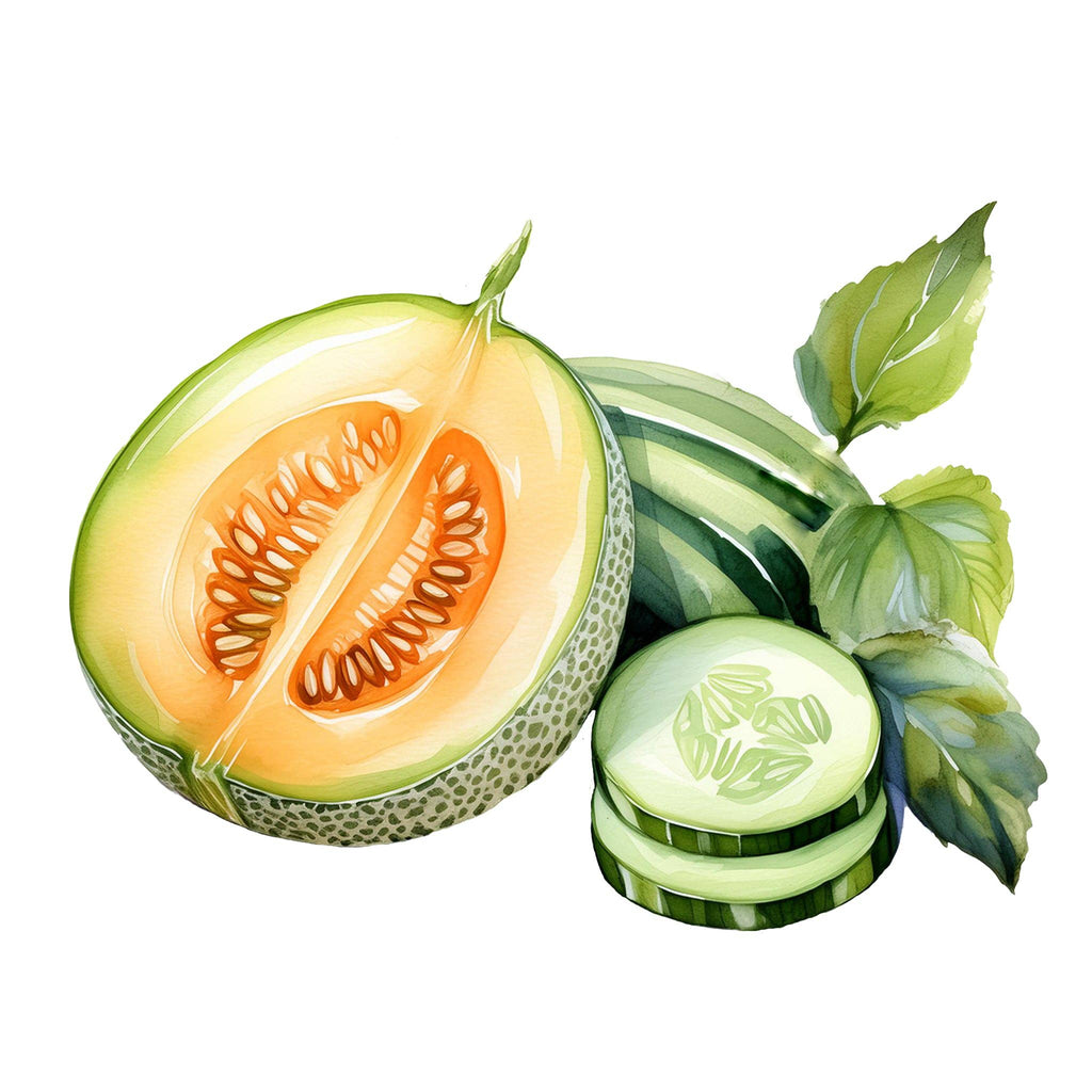 Cucumber Melon Phthalate-Free Fragrance Oil: - 1 oz Retail Glass Vials