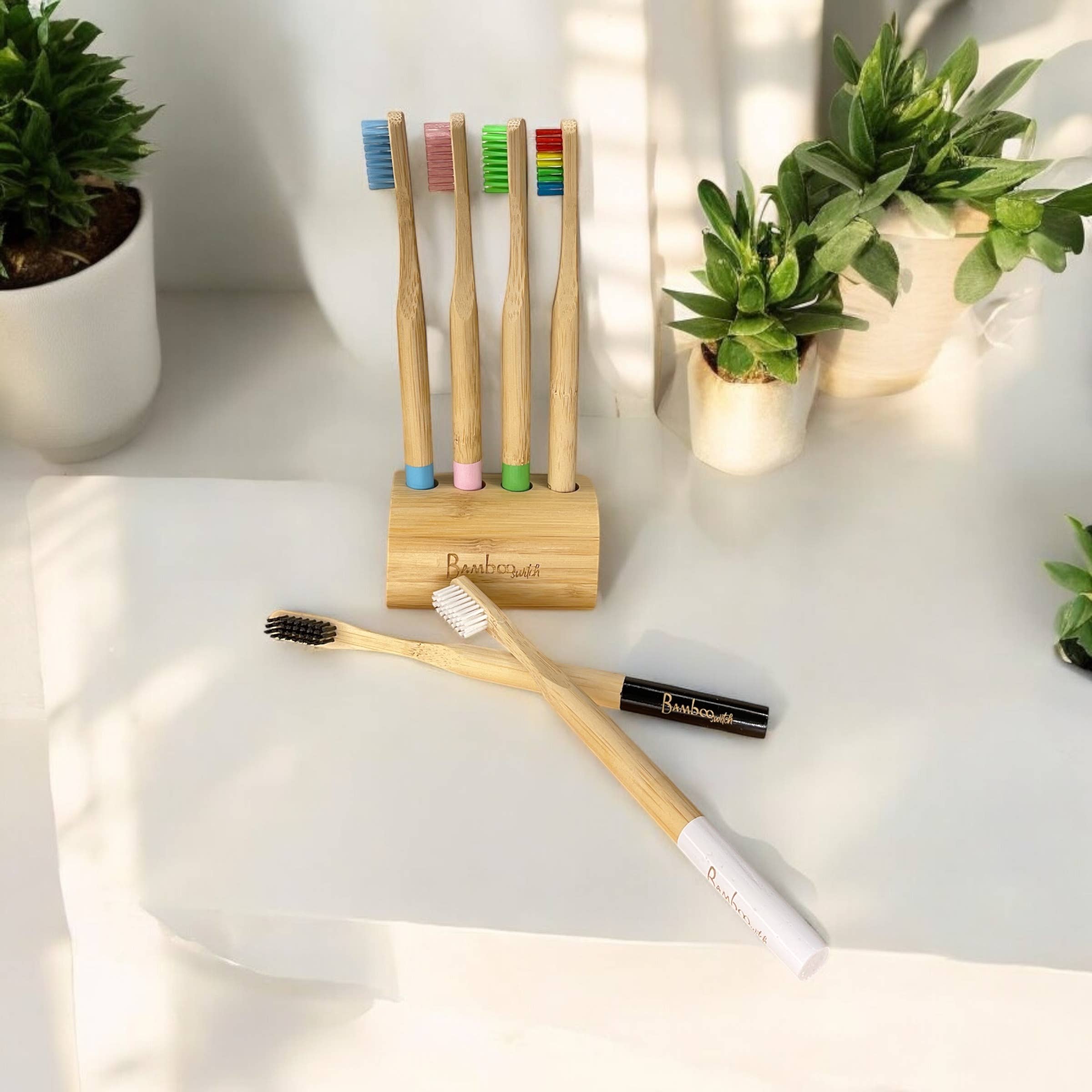 Adult Bamboo Toothbrush | Earth Day Bestseller: Black
