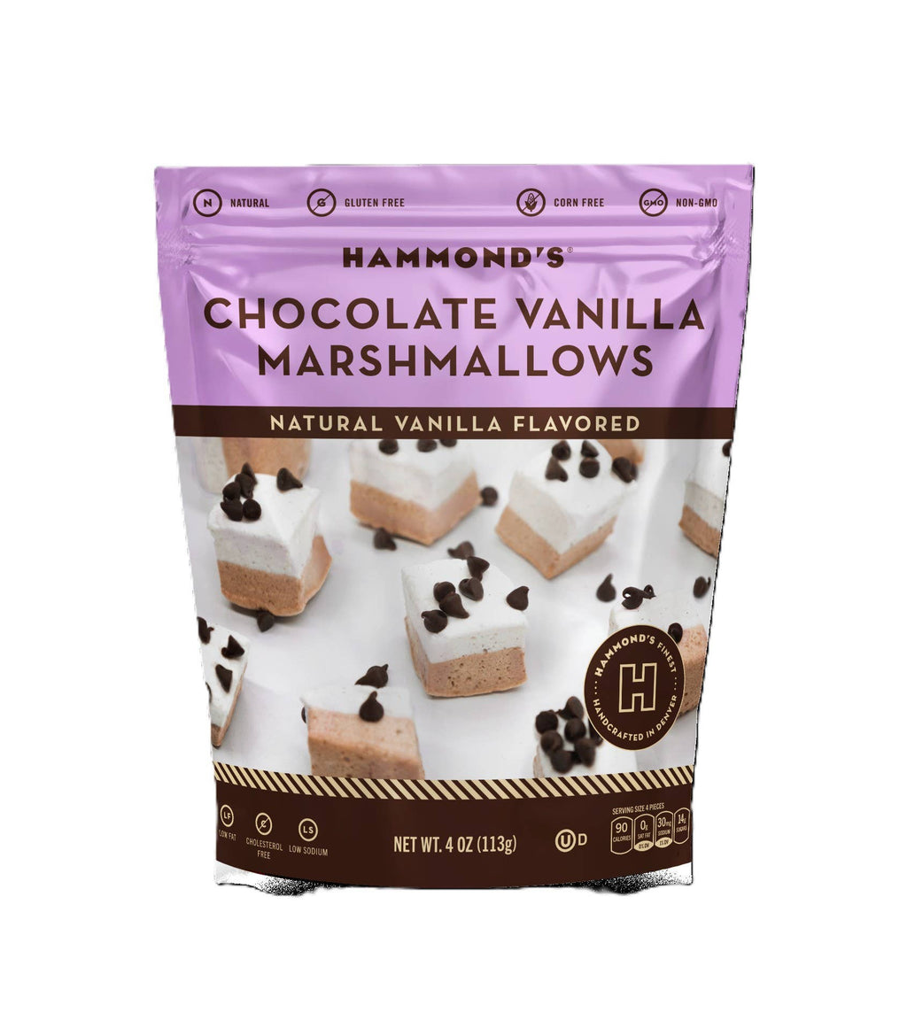 Handmade All-Natural Marshmallows - Chocolate Vanilla - 4 oz