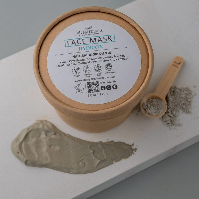 Natural Face Mask Skincare For Normal to Dull Skin : 2.0 oz / Hydrate