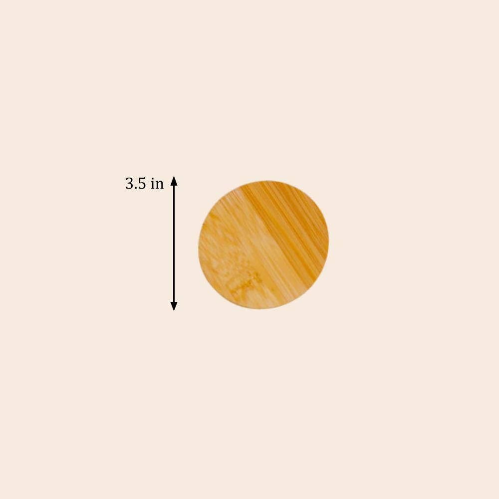 Bamboo Mason Jar Lid | Wide Mouth | Bestseller