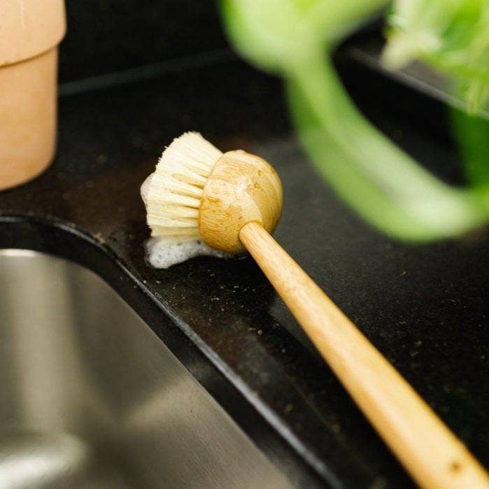 Bamboo Kitchen Dish Scrubber | Faire Market Bestseller