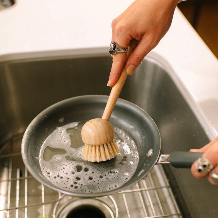 Bamboo Kitchen Dish Scrubber | Faire Market Bestseller