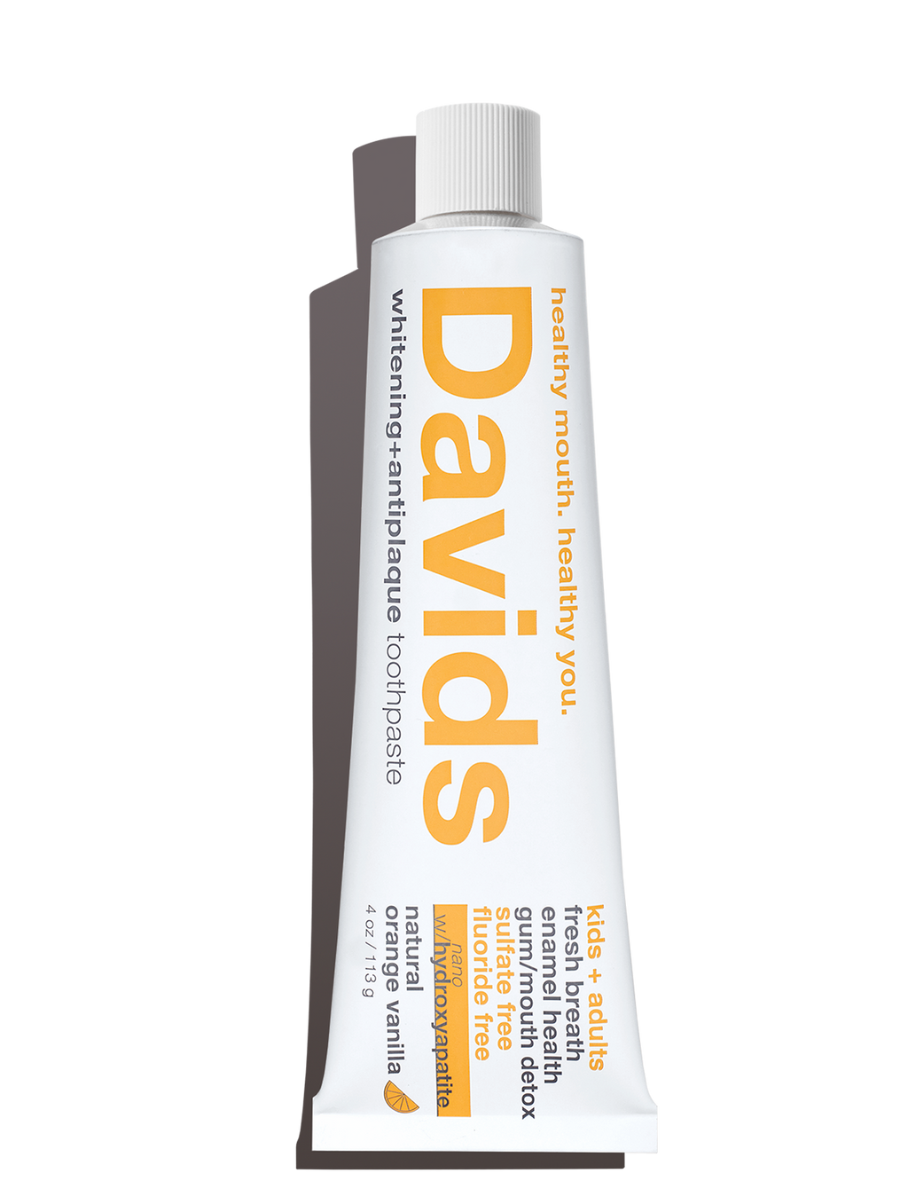 Davids kids + adults nano-hydroxyapatite / orange vanilla