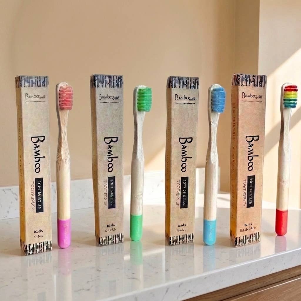 Bamboo Kids Toothbrush | Earth Day Bestseller: Blue