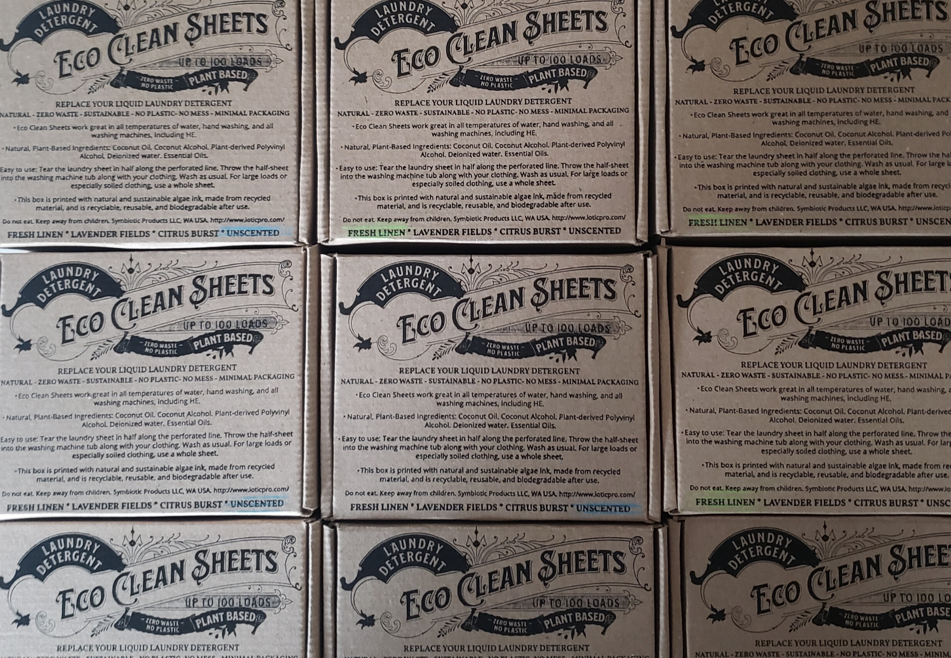 Eco clean dryer sheets-50 sheets