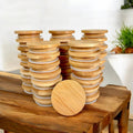 Bamboo Mason Jar Lid | Wide Mouth | Bestseller