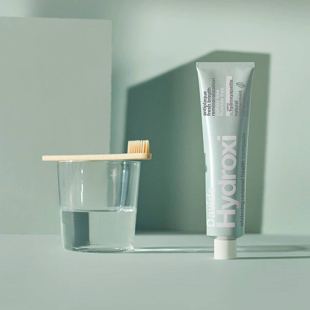 Davids Hydroxi™ whitening+enamel health nano hydroxyapatite premium toothpaste / peppermint: 4oz