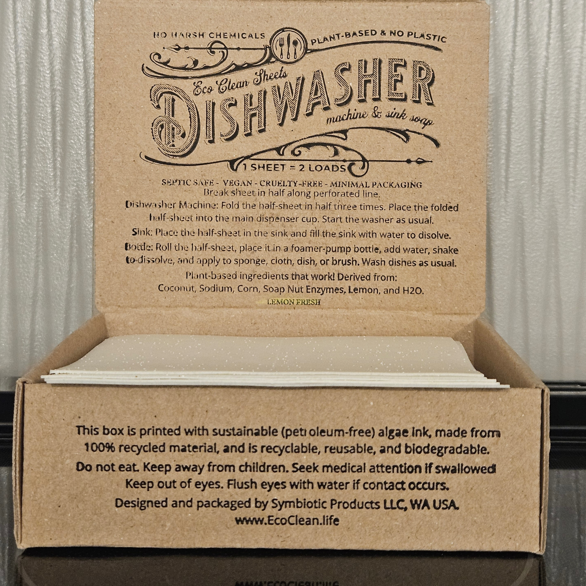 Dishwasher Sheets | 100 Loads