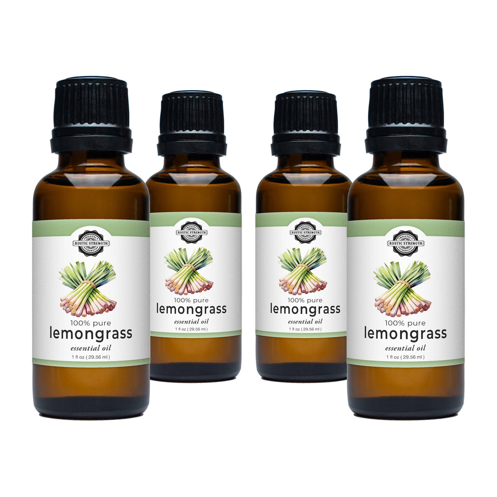 Lemongrass Essential Oil: - 1 oz Retail Glass Vials