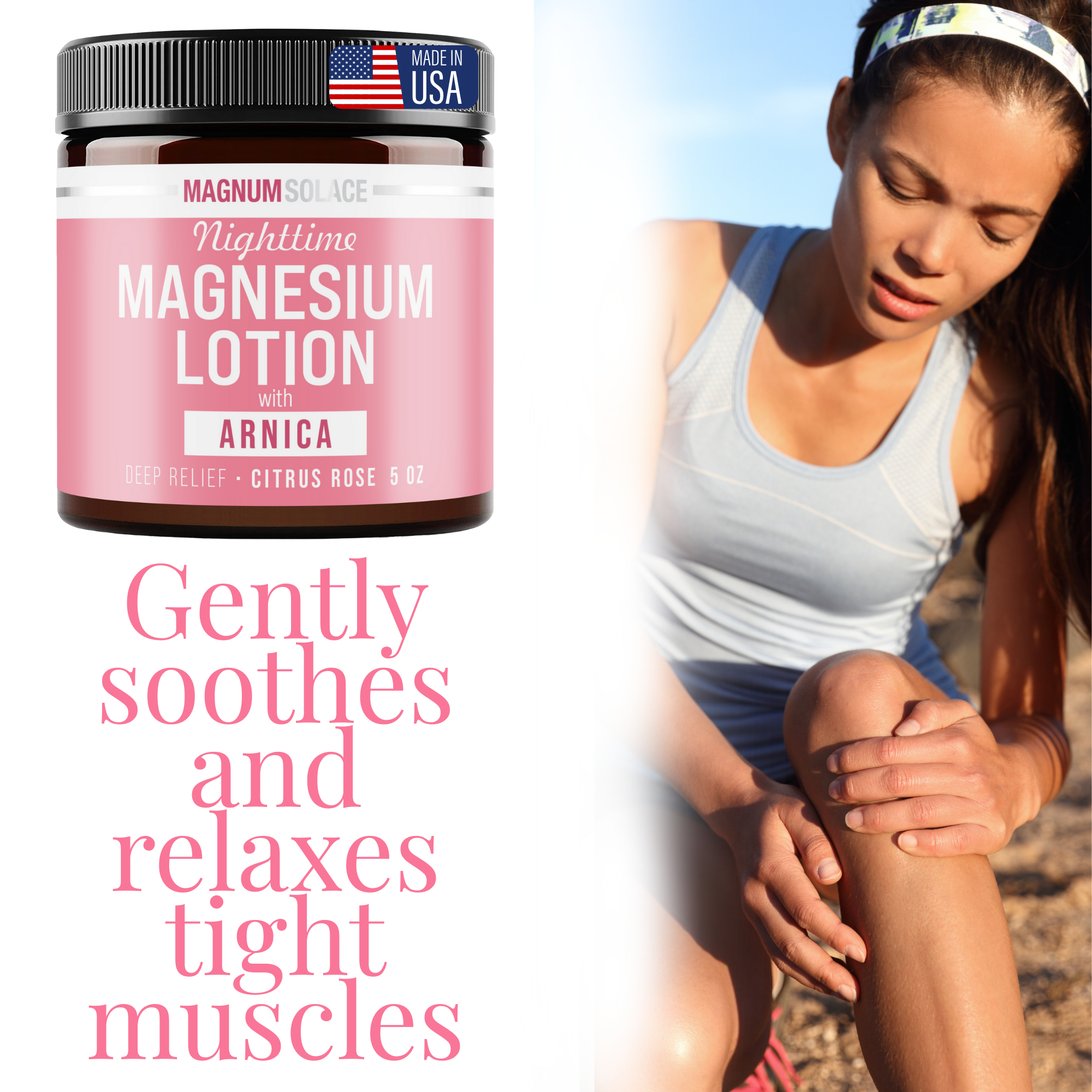 Nighttime Magnesium Lotion with Arnica: Lavender