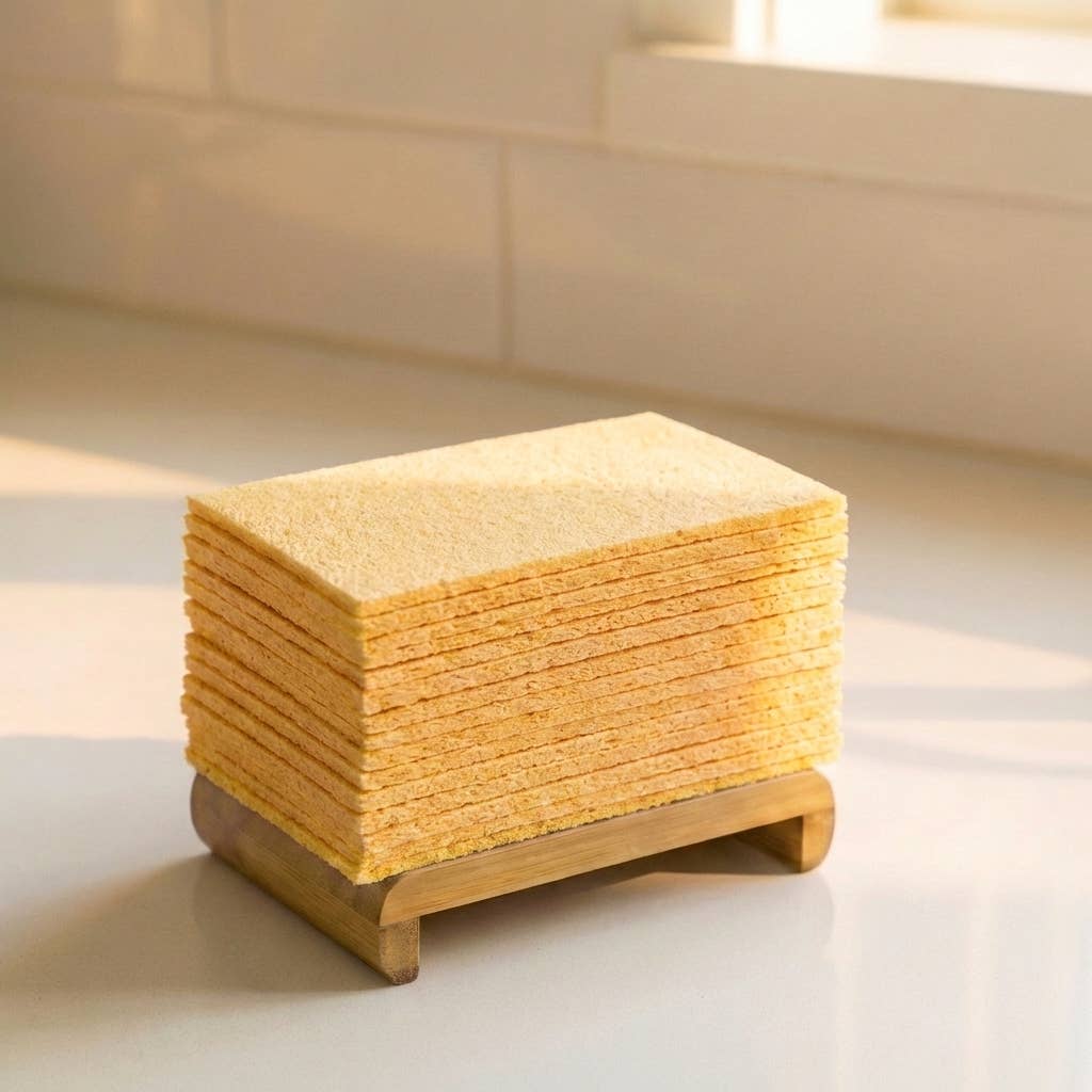 Compostable Cellulose Kitchen Sponge | Earth Day Bestseller: White