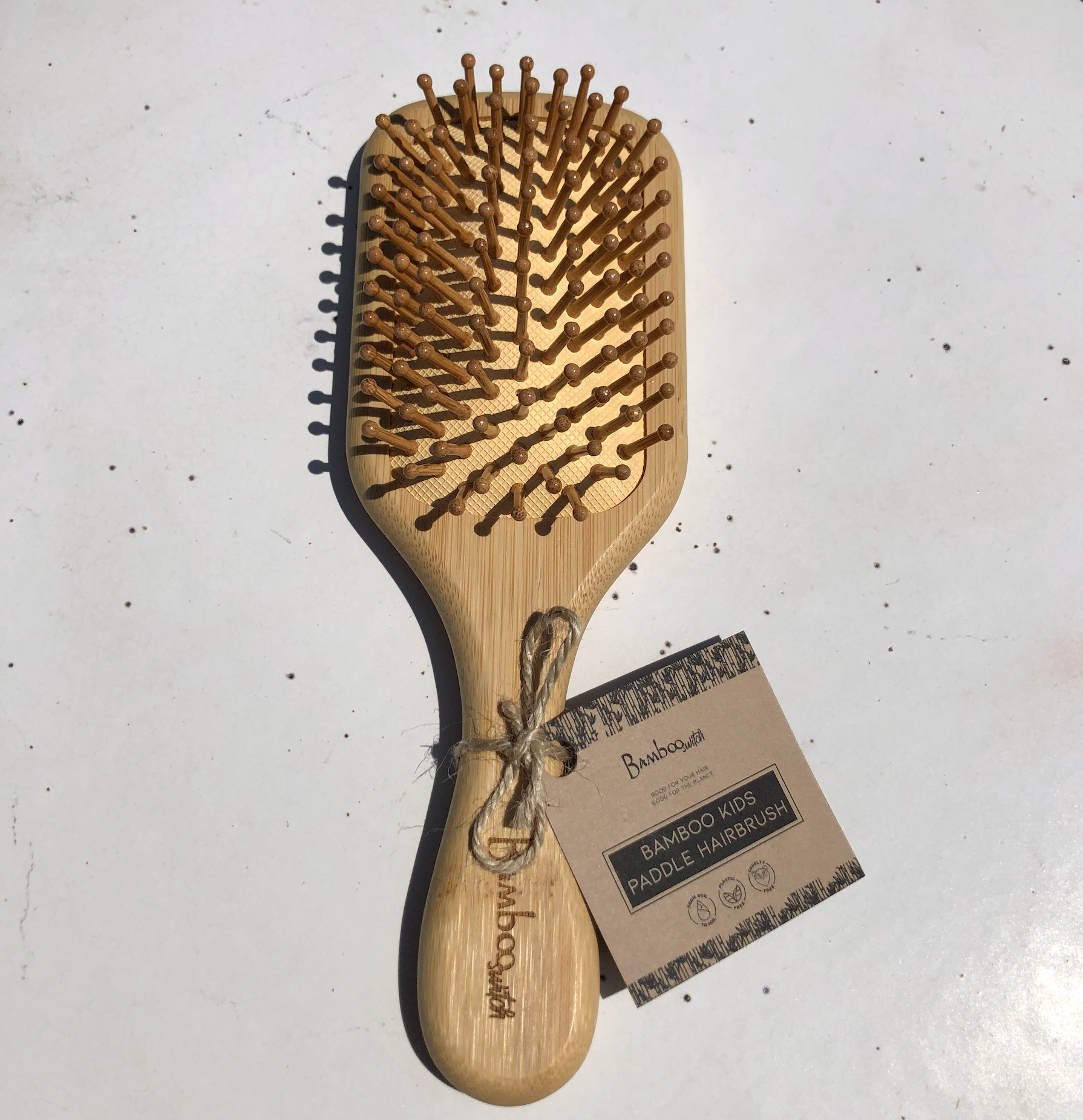 Bamboo Hairbrush | Small Paddle | Earth Day Bestseller