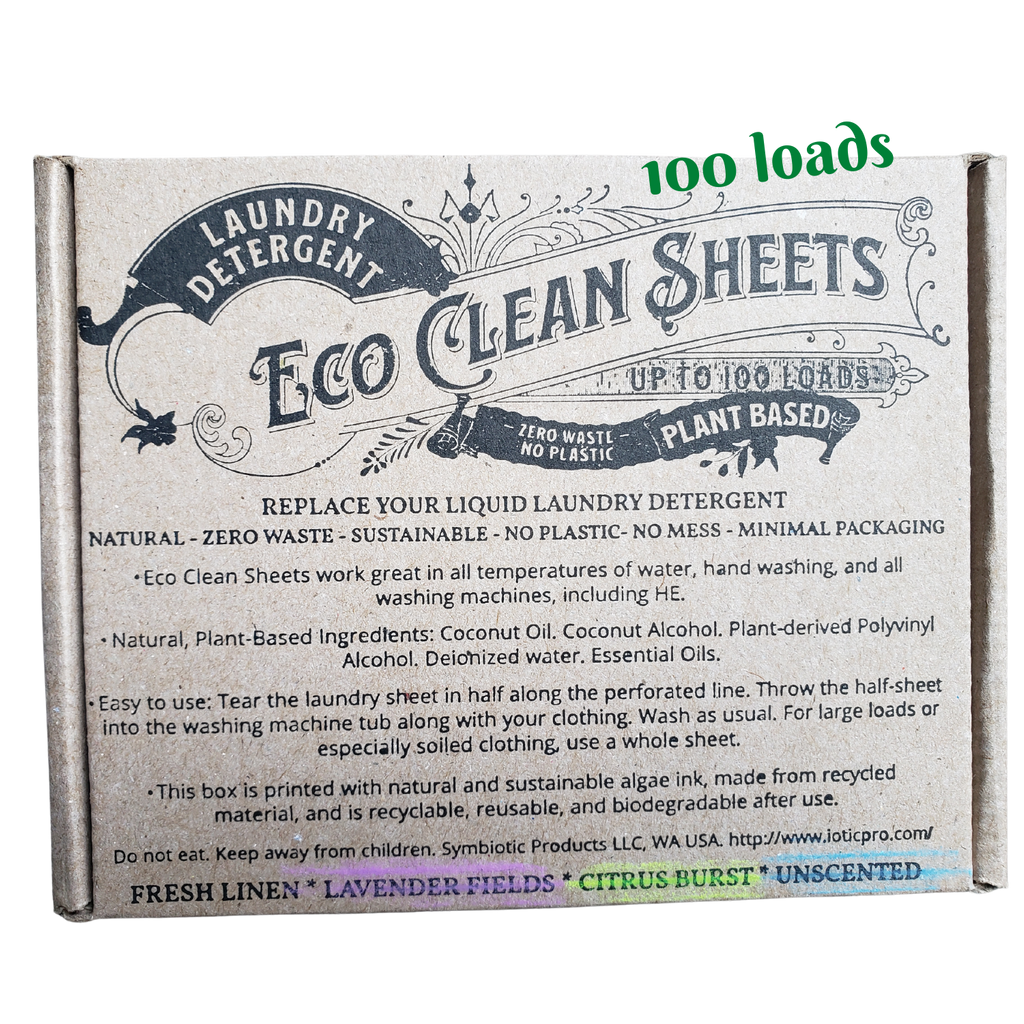 Eco Clean Sheets - Concentrated Laundry Detergent -100 Loads: Citrus Burst
