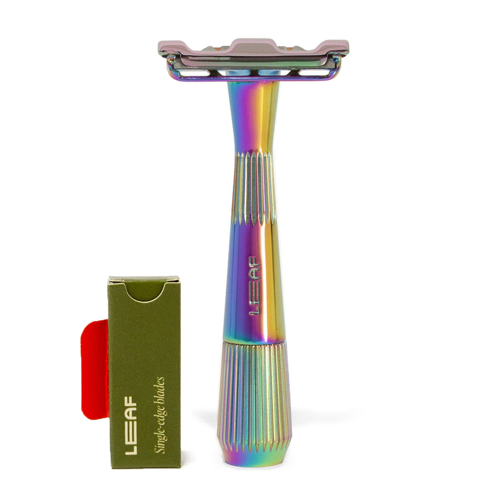 Leaf Single-Edge Razor - Twig & Thorn: Chrome / Twig