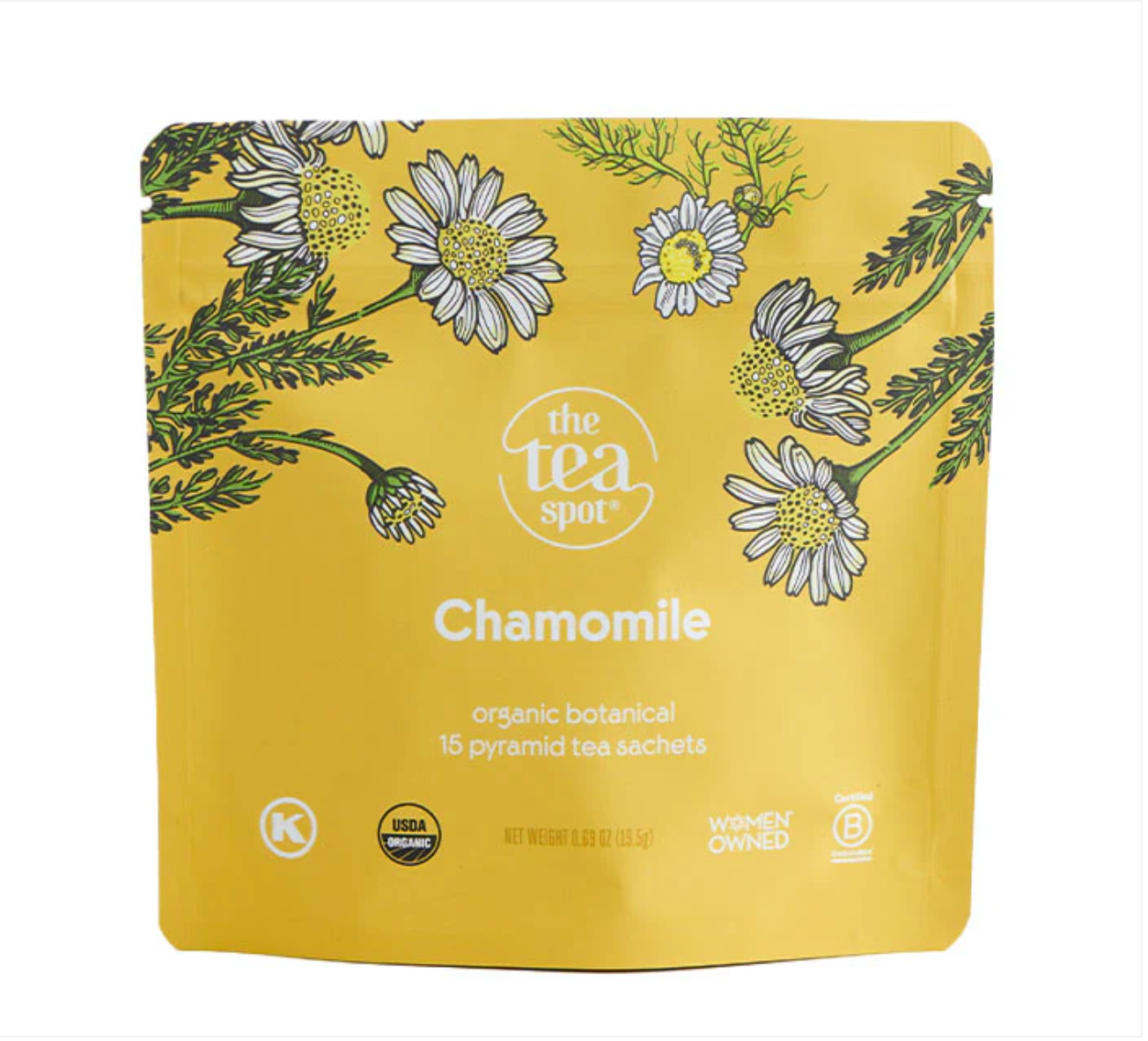 Chamomile Tea, Organic: Retail Pouch (15 Sachets) - 5 units
