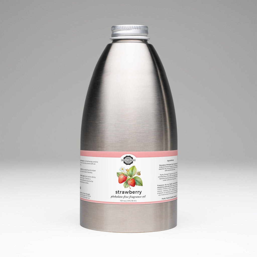 Strawberry Phthalate-Free Fragrance Oil: - 1 oz Glass Vials