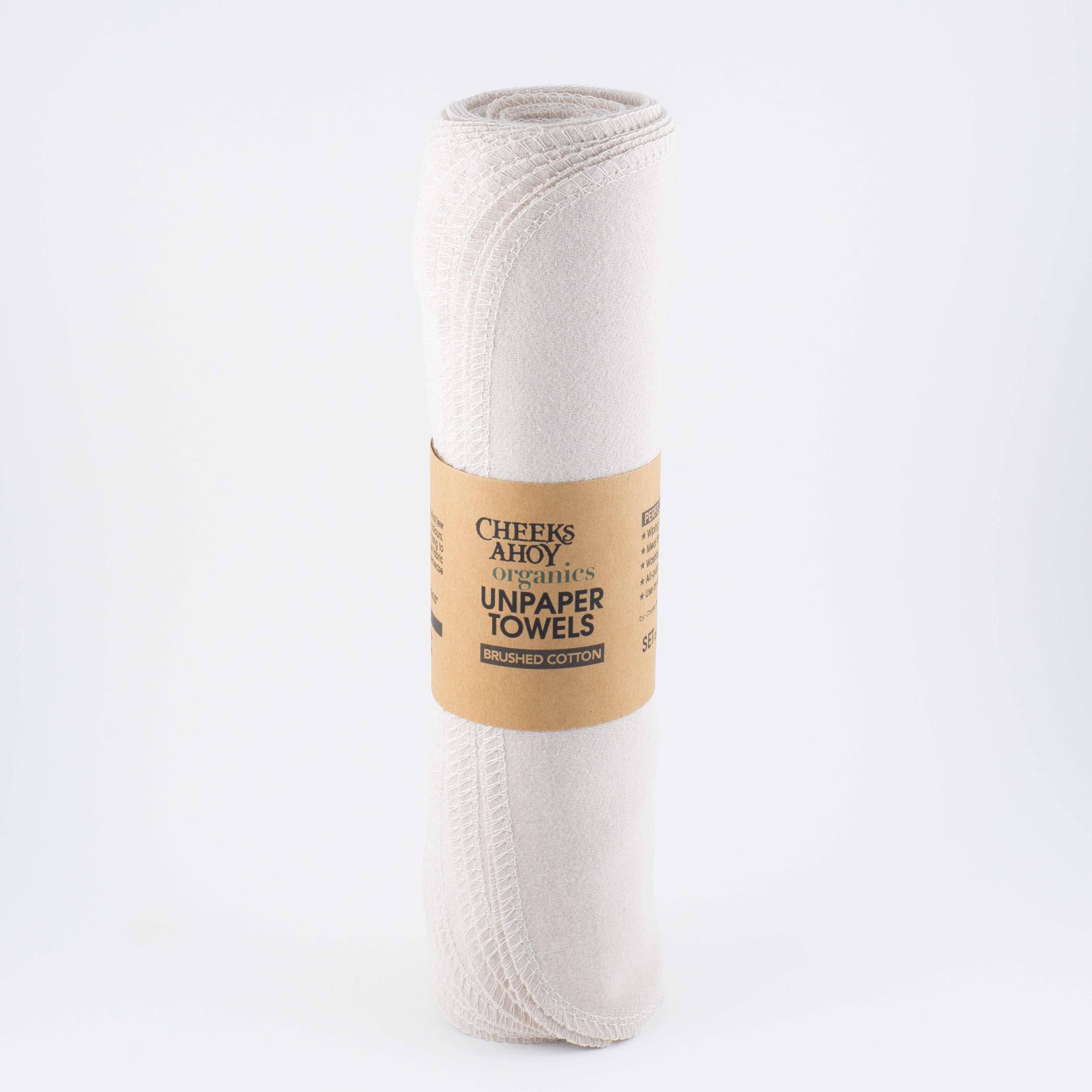 Non-Paper Towels - Organic Brushed Cotton : Oatmeal / 12-pk