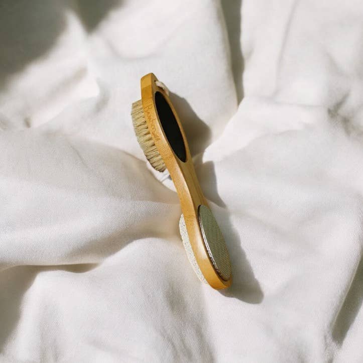 Bamboo Exfoliating Foot Pedicure Tool | Faire Market
