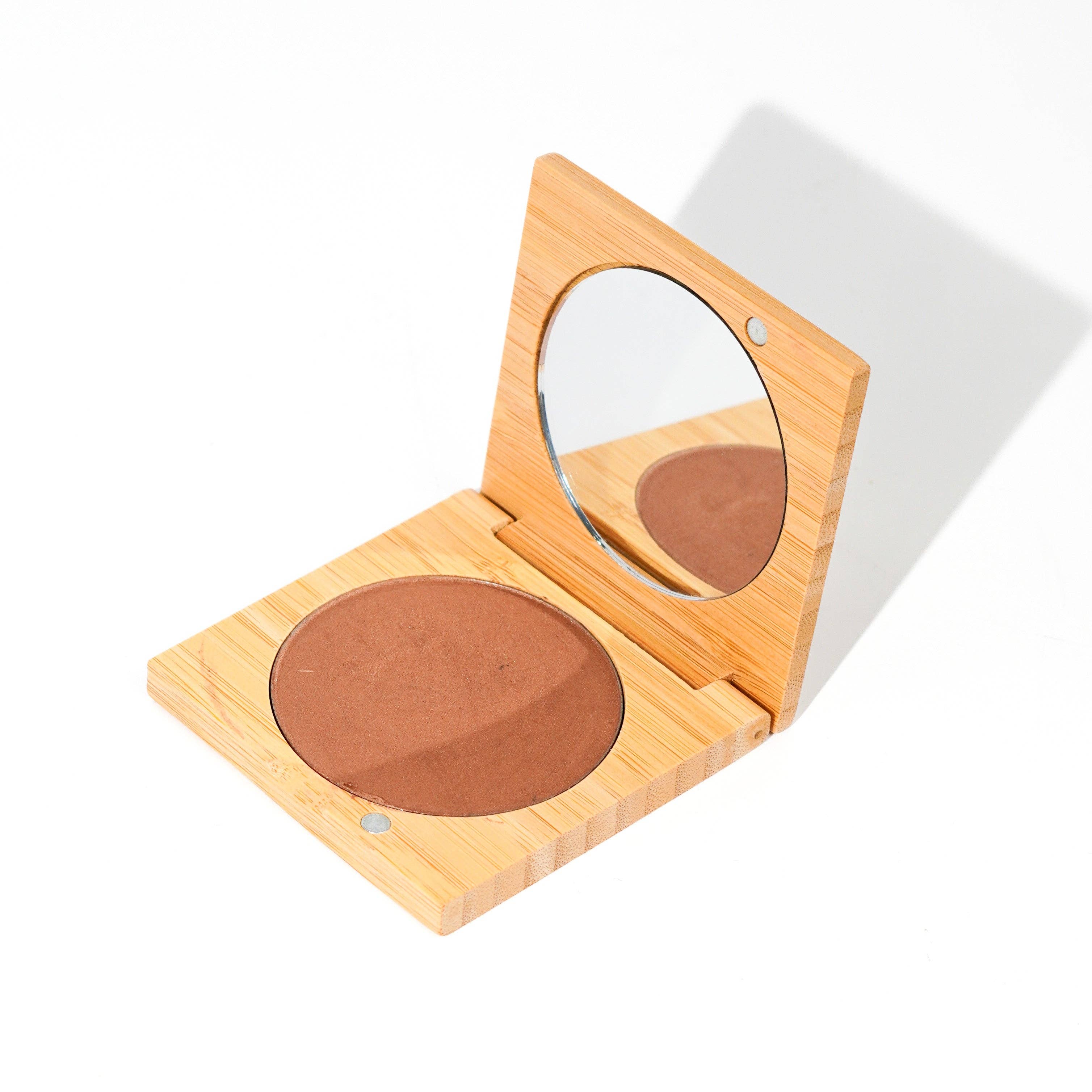 Cream Bronzer | Refillable Bamboo Compact: Fair