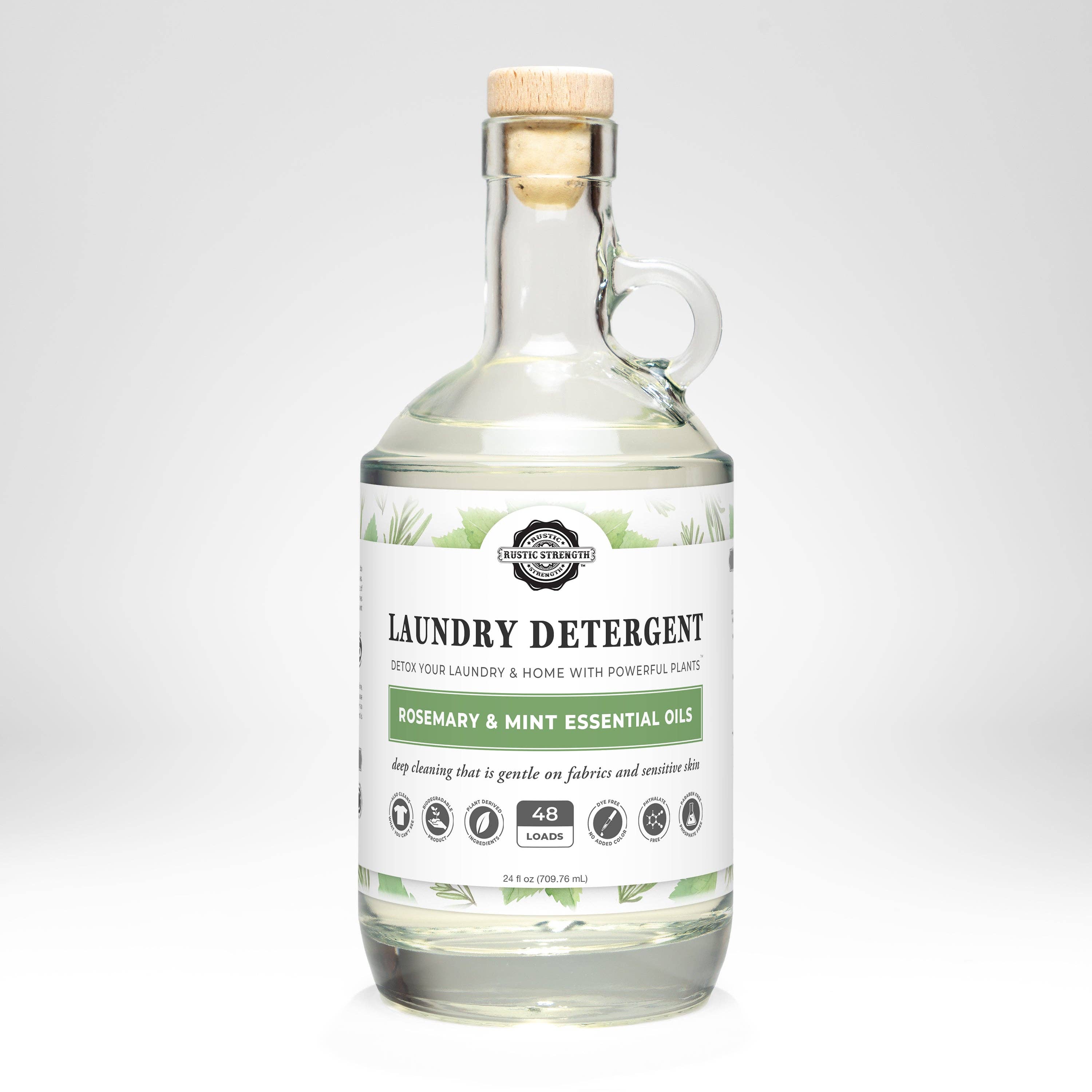 Laundry Detergent | 24 oz Glass Bottle: Fresh Linen