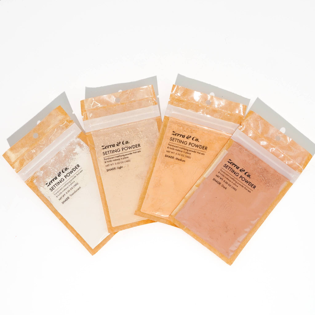 Setting Powder Pouches | Talc-Free Zero Waste Makeup: Medium