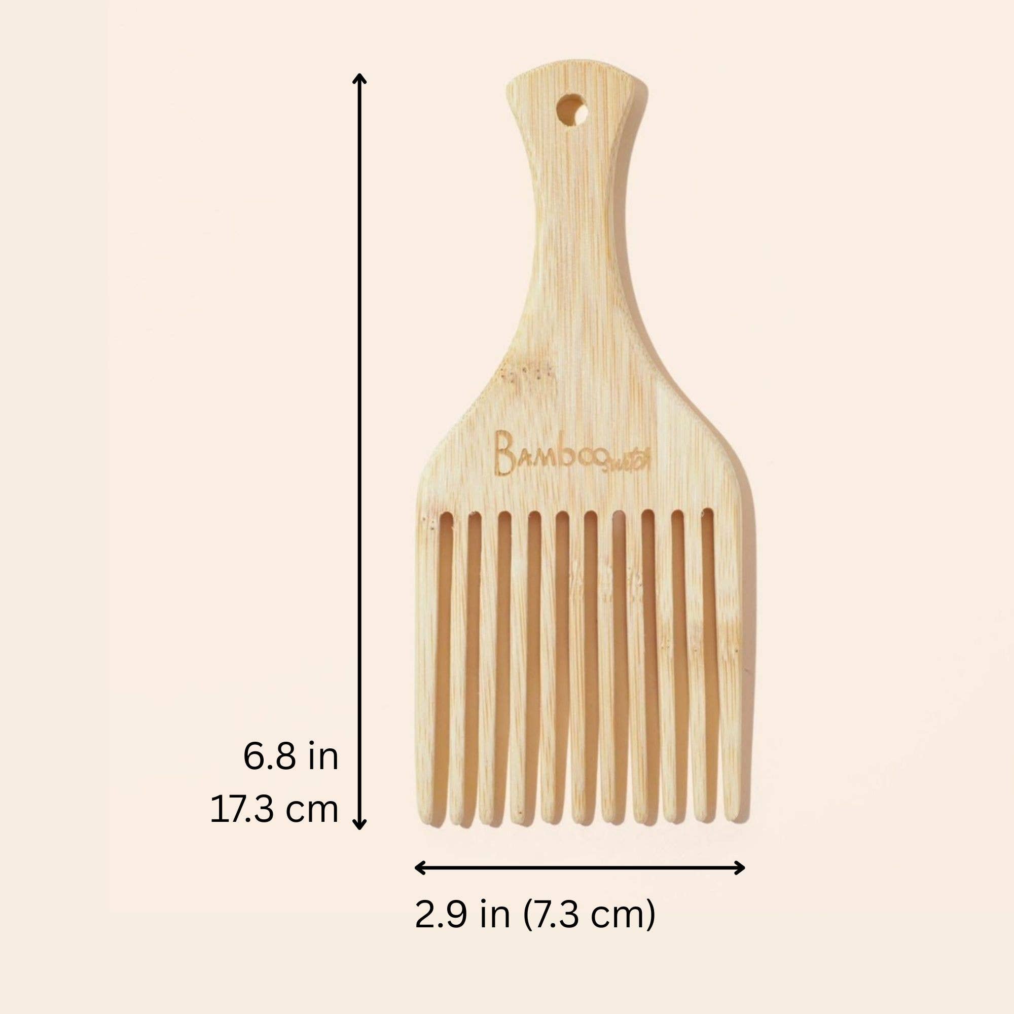 Bamboo Hair Pick | Faire Market Bestseller