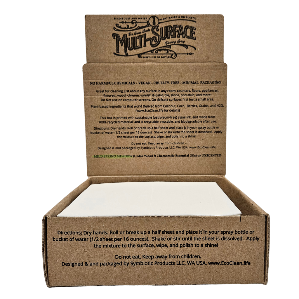 Eco clean multi purpose cleaning sheets- 1 single sheet