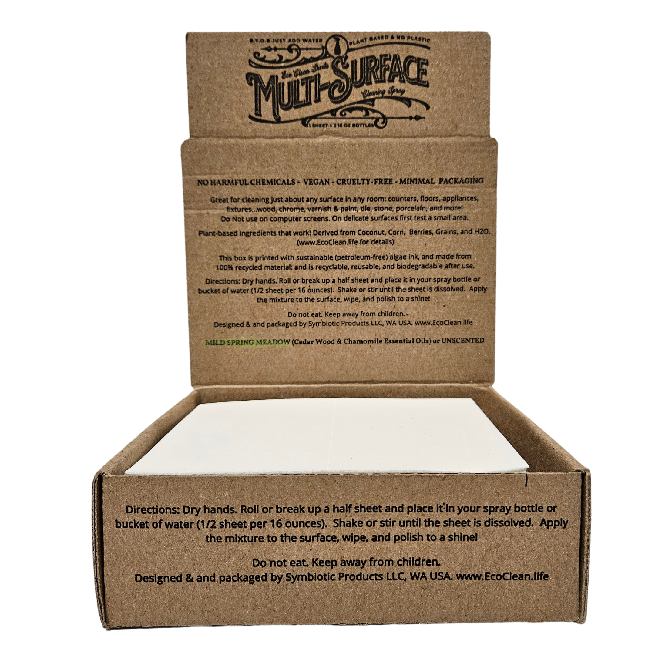 Eco clean multi purpose cleaning sheets- 1 single sheet