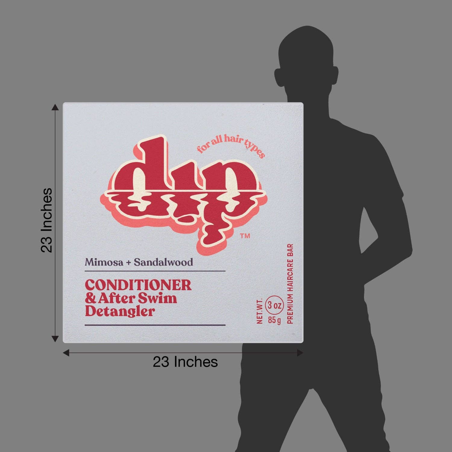 Oversized Dip Conditioner Box Window Display: Rosewater + Jasmine