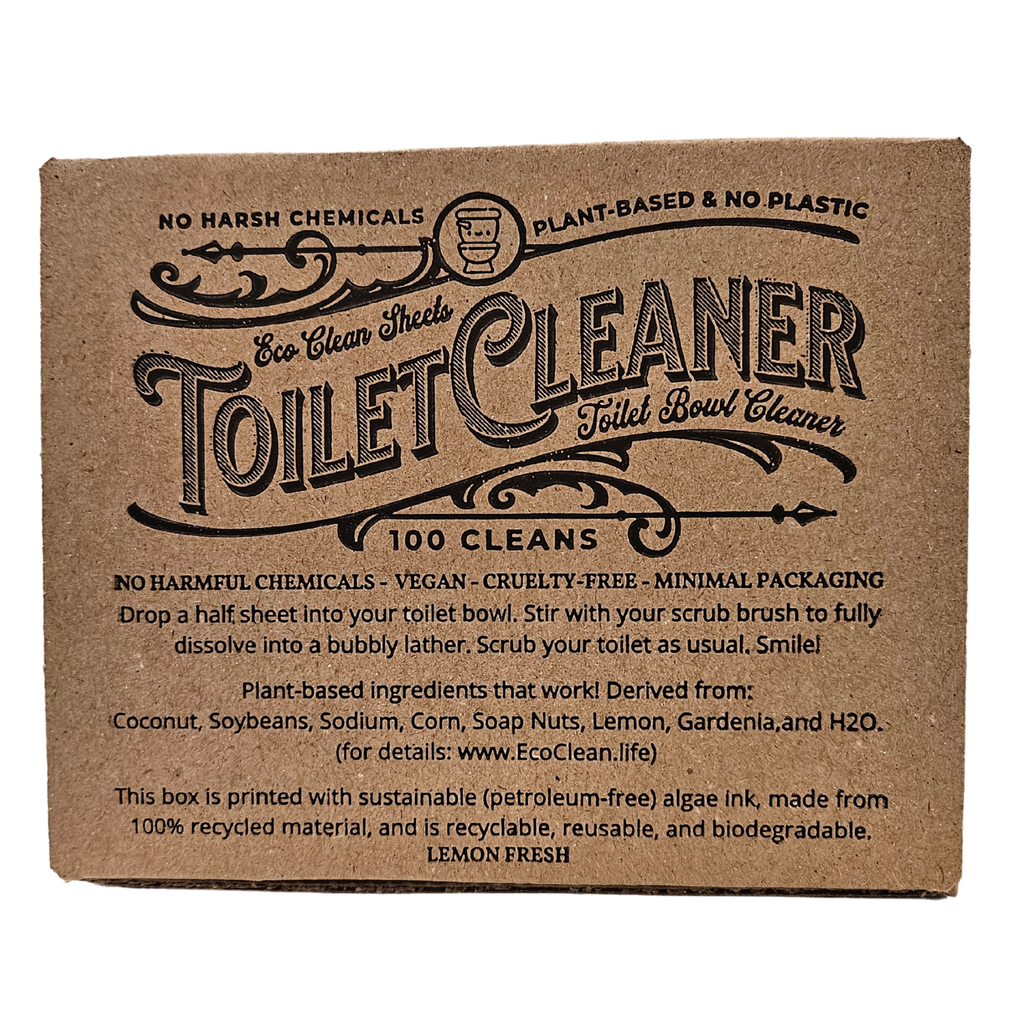 Toilet Bowl Cleaner Sheets | Retail or Bulk Display | 100
