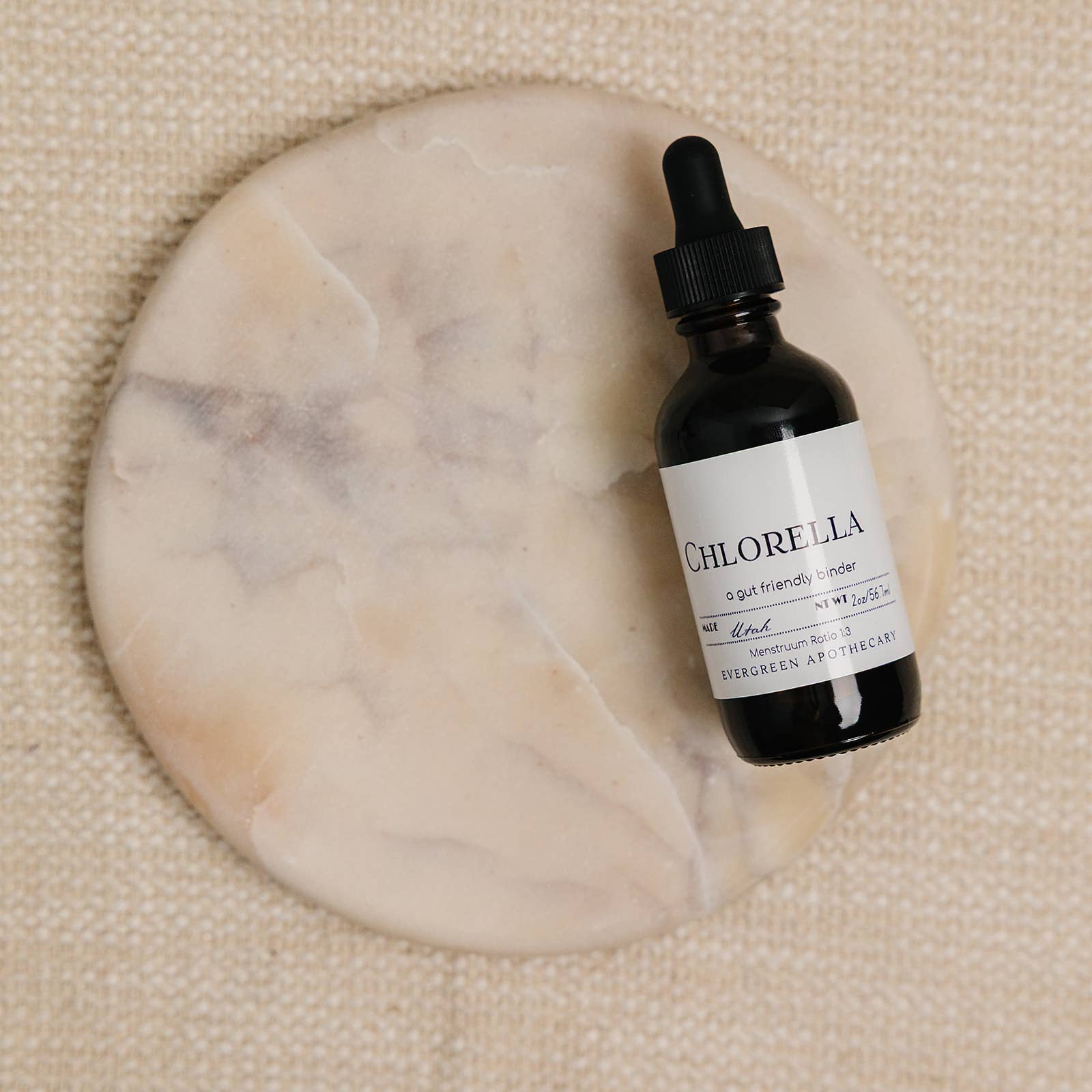 Chlorella, gut friendly binder - tincture