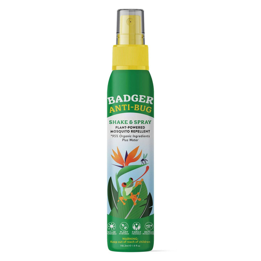 Badger Bug Spray, Mosquito Repellent, Organic & Deet-Free: 2.7 fl oz Aluminum Bottle