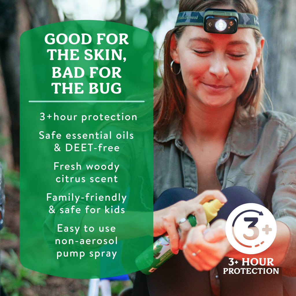 Badger Bug Spray, Mosquito Repellent, Organic & Deet-Free: 2.7 fl oz Aluminum Bottle