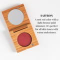 Pressed Mineral Blush | Refillable Zero Waste Makeup: Saffron