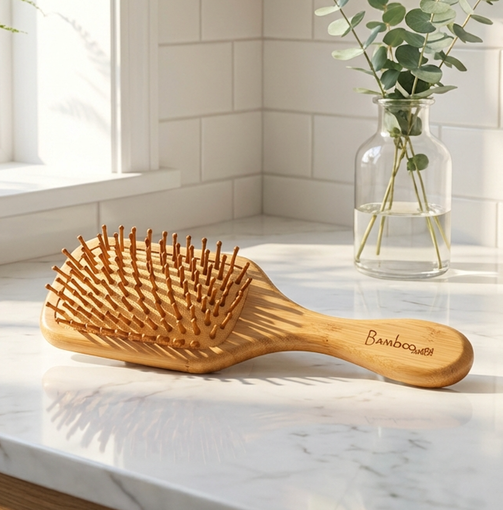 Bamboo Hairbrush | Small Paddle | Earth Day Bestseller