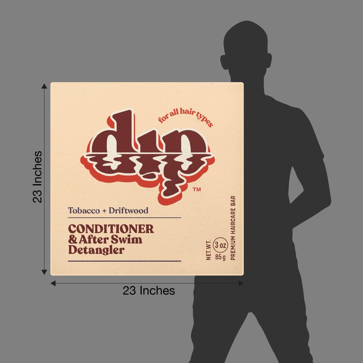 Oversized Dip Conditioner Box Window Display: Tangerine + Honeydew