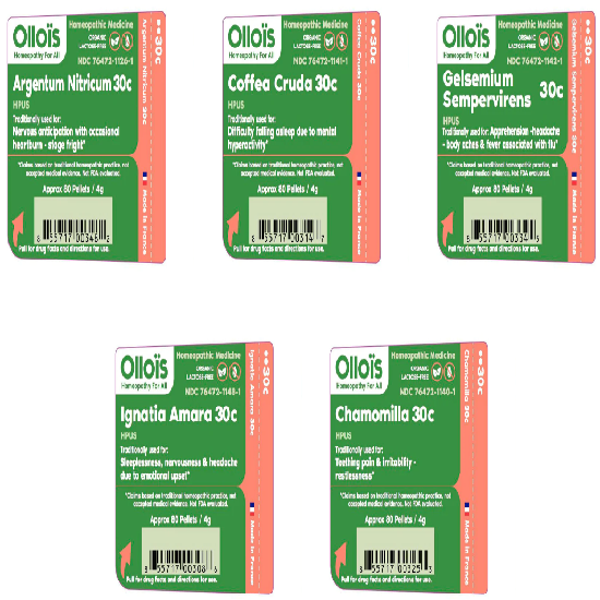 Ollokit Stress & Sleep - 5 Homeopathic Remedies