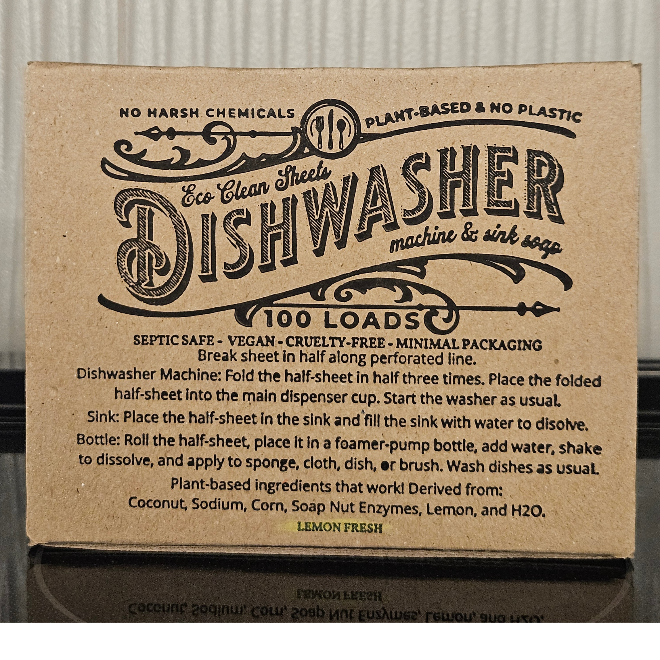 Dishwasher Sheets | 100 Loads
