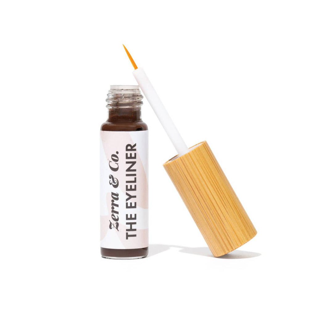 The Eyeliner | Natural Refillable Liquid Eyeliner: Shimmer Brown