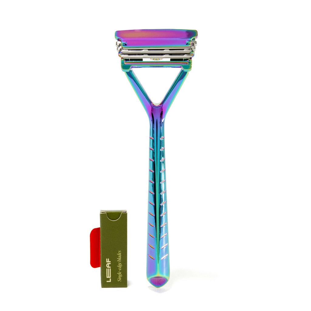 Leaf Razor - Multi-Blade, Pivoting Head Safety Razor: Prism