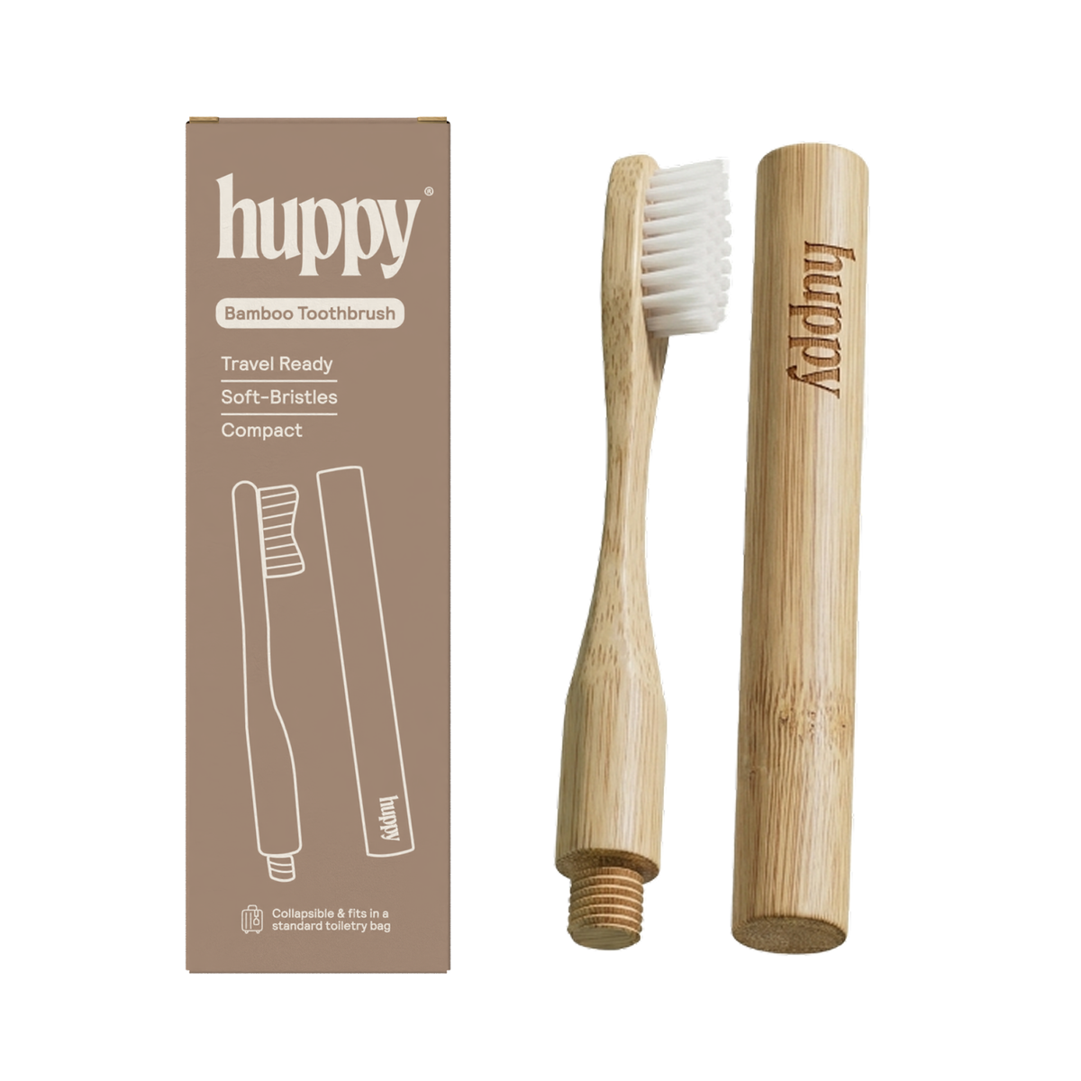 Bamboo Collapsible Travel Toothbrush