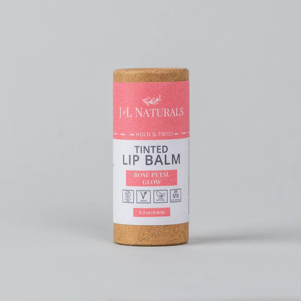 Natural Tinted Lip Balm - 5 Colors - Fall Hydration: Ruby Elegance