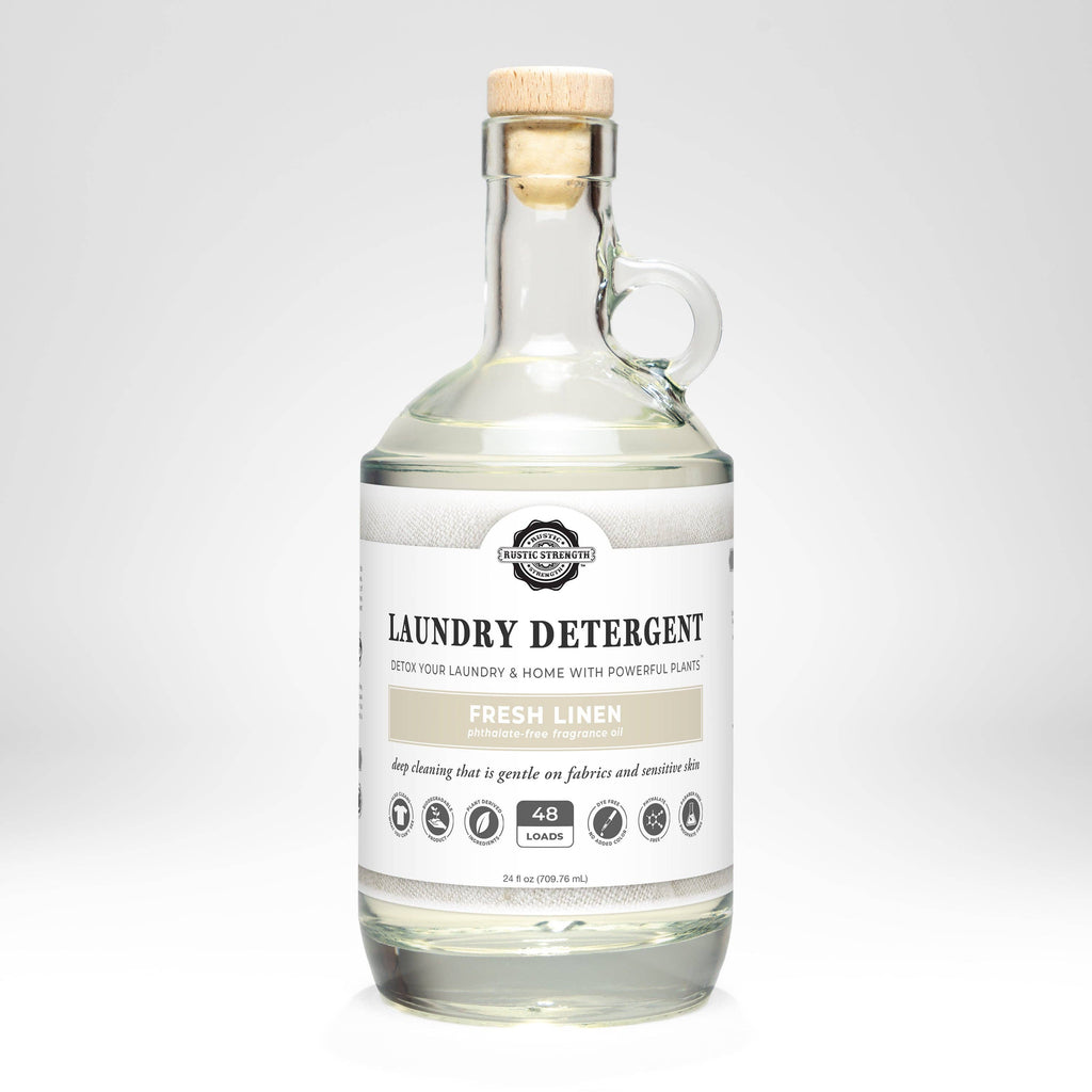 Laundry Detergent | 24 oz Glass Bottle: Fresh Linen