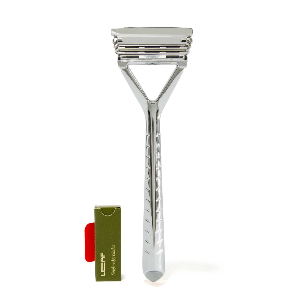 Leaf Razor - Multi-Blade, Pivoting Head Safety Razor: Prism