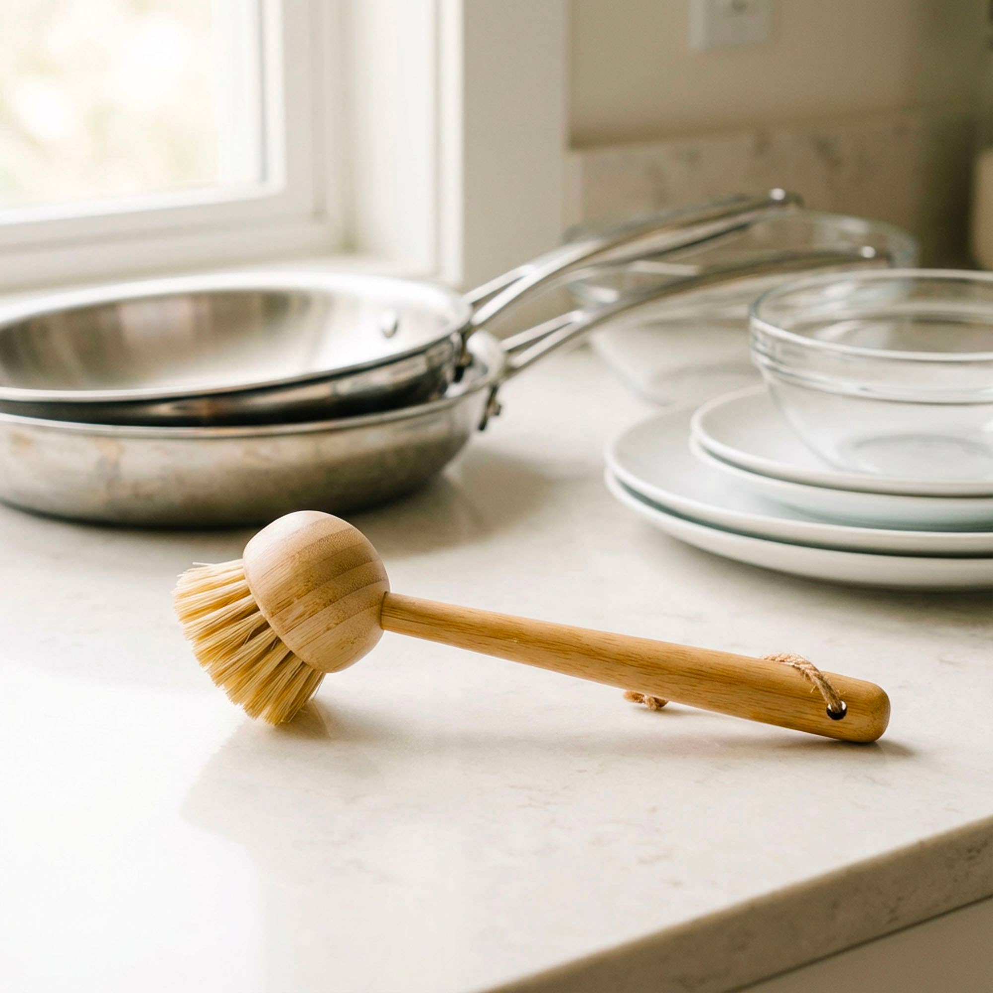 Bamboo Kitchen Dish Scrubber | Faire Market Bestseller