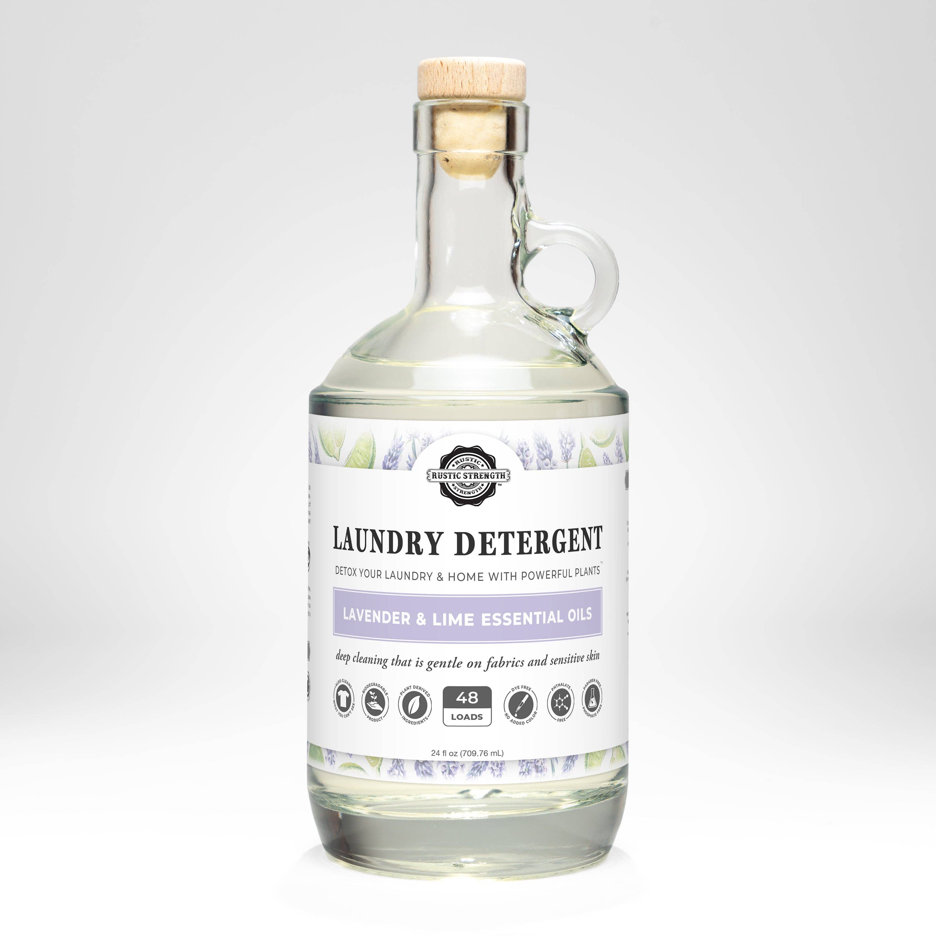 Laundry Detergent | 24 oz Glass Bottle: Fresh Linen