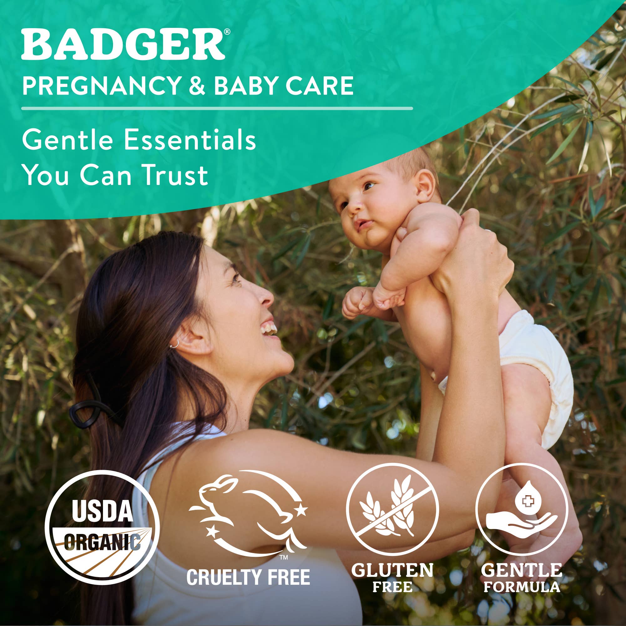 Badger Baby Balm, Soothes Diaper Rash, Cradle Cap & Dry Skin: 2 oz Tin