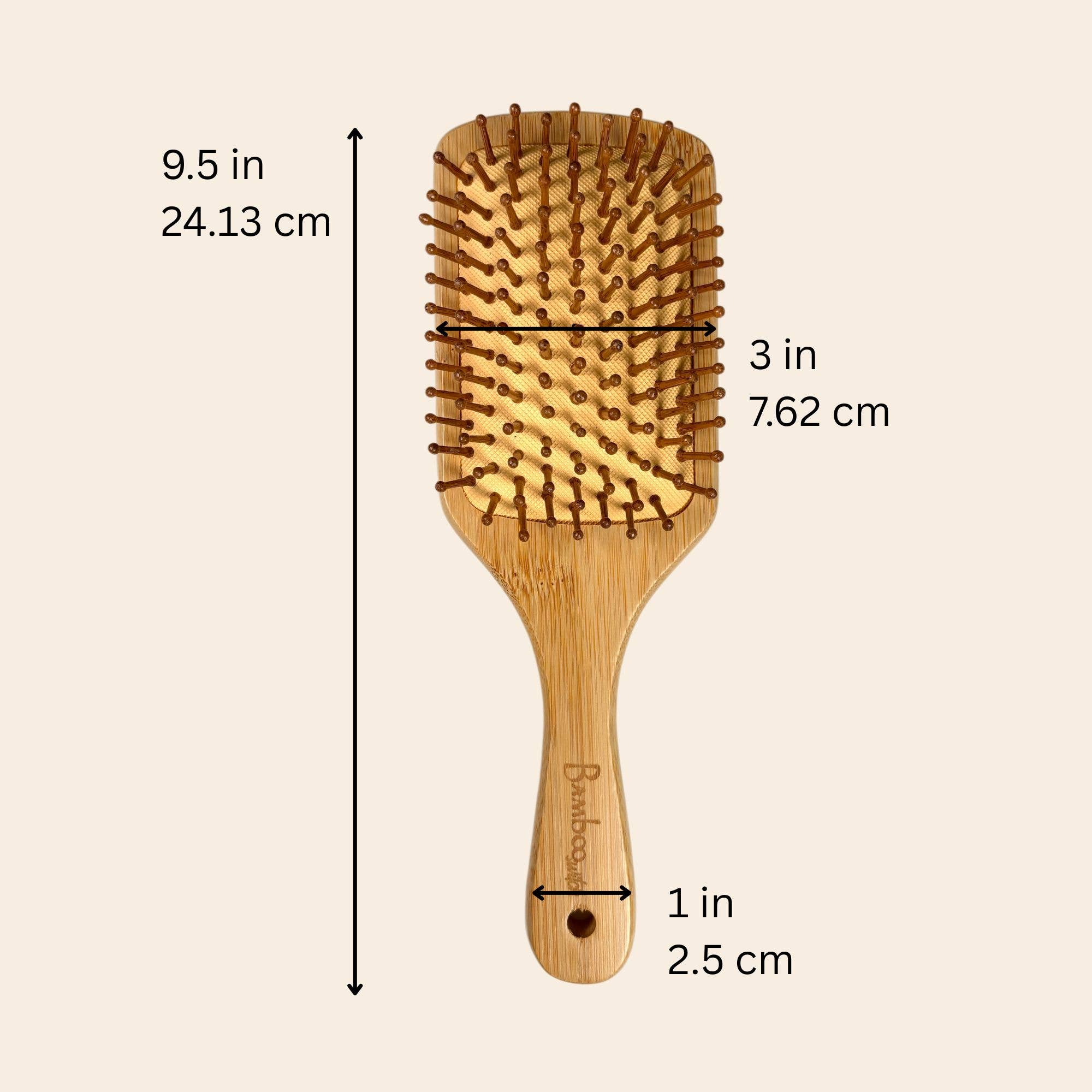 Bamboo Paddle Hairbrush - Square | Bestseller