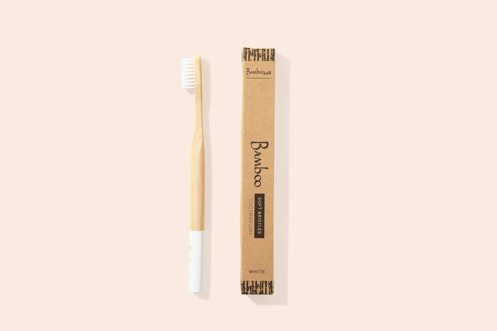 Adult Bamboo Toothbrush | Earth Day Bestseller: White